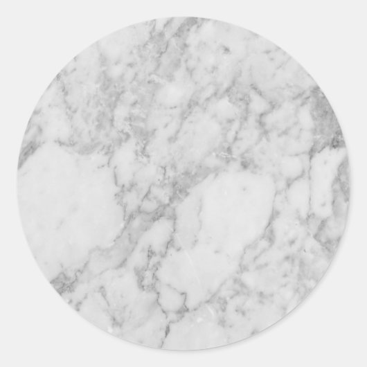 グレー大理石空白のテンプレートカスタム ラウンドシール (正面)