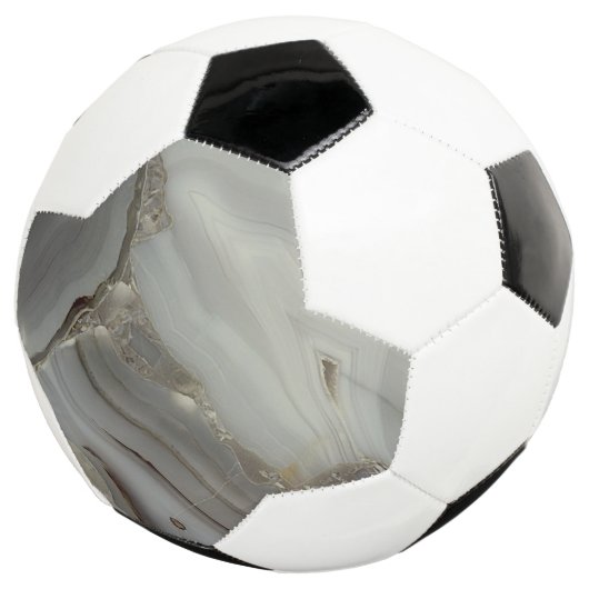 グレー大理石+ゴールドベイン サッカーボール (3/4)