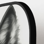 グレー威厳のあるウルフ水素晴らし色の野生生物 ピックルボールラケット (左詳細)