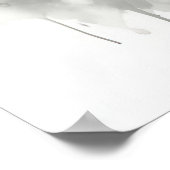 グレー威厳のあるウルフ水素晴らし色の野生生物 ポスター (角)