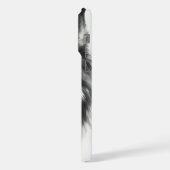 グレー威厳のあるウルフ水素晴らし色の野生生物 iPhoneケース (左側面)