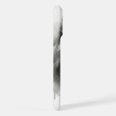 グレー威厳のあるウルフ水素晴らし色の野生生物 iPhoneケース (右側面)