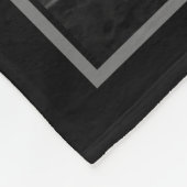 グレー威厳のあるライオン フリースブランケット (角)