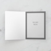 グレー子猫のユーモア誕生日カード 猫から カード (内部)