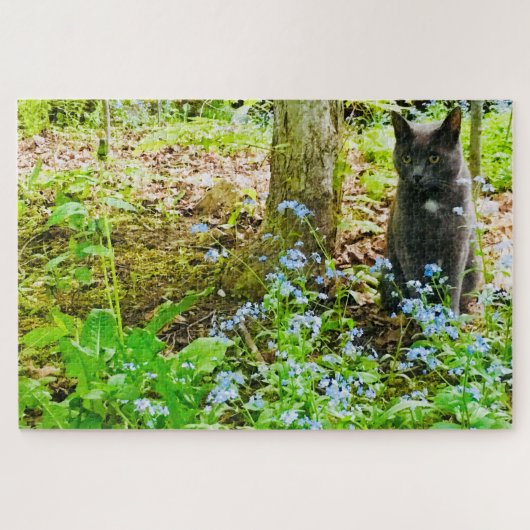 グレー子猫 ジグソーパズル (横)