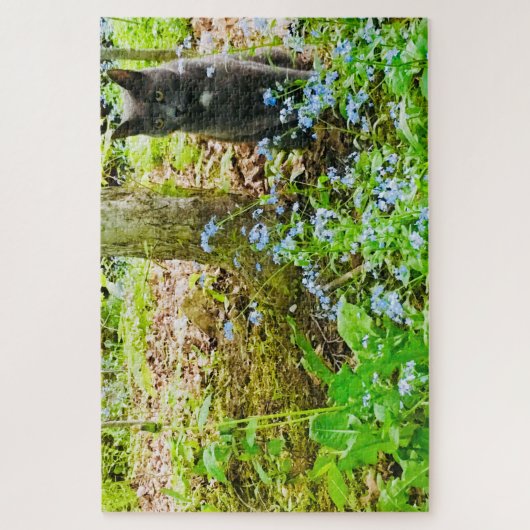 グレー子猫 ジグソーパズル (縦)