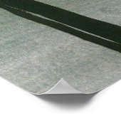 グレー島抽象芸術アートポスター/プリント24x24インチ ポスター (角)