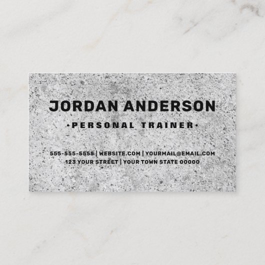 グレー工業用コンクリはっきりしたート男らし 名刺 (裏面)