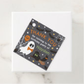 グレー幽霊ハロウィーン誕生日パーティーありがとう フェイバータグ (インサイチュ)