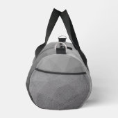 グレー幾何学メッシュモノグラム ダッフルバッグ (右)