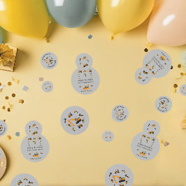 グレー建築をテーマにした誕生日パーティバイリンガル コンフェッティ