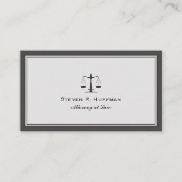 グレー弁護士ジャスティススケールプロフェッショナル 名刺