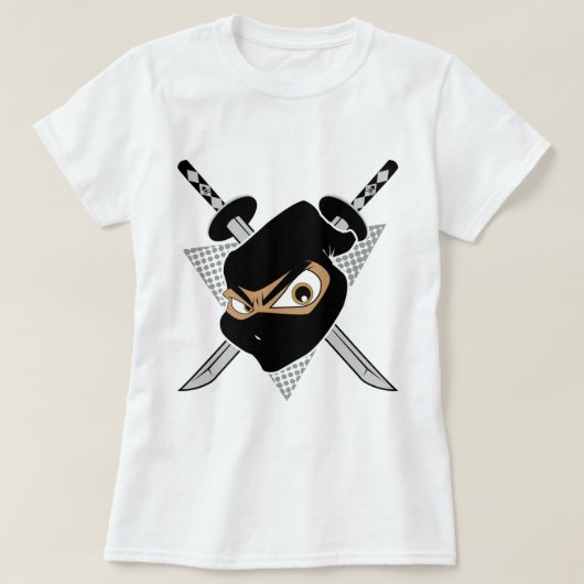 グレー忍者 Tシャツ (デザイン正面)