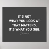 グレー感動的のソロー文学引用文 ポスター (正面)