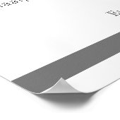 グレー我々のクラスメートの懇親会記念碑 ポスター (角)