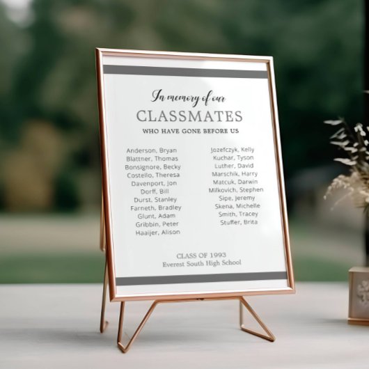 グレー我々のクラスメートの懇親会記念碑 ポスター