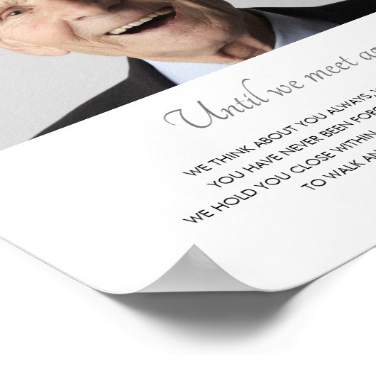 グレー我々は再び記念詩の写真と会うまで ポスター (角)