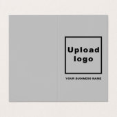 グレー折り畳み名刺のブランドと製品 名刺 (外部フラット)