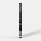 グレー抽象デジタル壁紙 iPhoneケース (右側面)