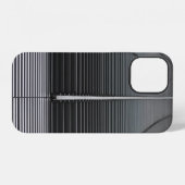 グレー抽象デジタル壁紙 iPhoneケース (裏面横)