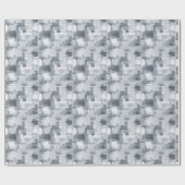 グレー抽象絵画 ラッピングペーパー (フラット)
