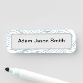 グレー抽象芸術の行名タグ 名札 (インサイチュ)