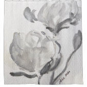 グレー抽象芸術シャワーカーテン シャワーカーテン (正面)