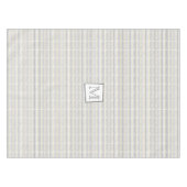 グレー抽象芸術ストライプの幾何学的パターン テーブルクロス (正面(横))