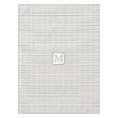 グレー抽象芸術ストライプの幾何学的パターン テーブルクロス (正面)