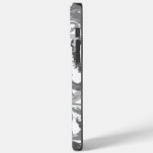 グレー抽象芸術ハートiPhoneケース14 Case-Mate iPhoneケース (裏面 / 左)