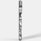 グレー抽象芸術ハートiPhoneケース14 Case-Mate iPhoneケース (裏面 / 右)