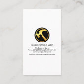 グレー抽象芸術ホームランドスケープMotifビルダー 名刺 (裏面)