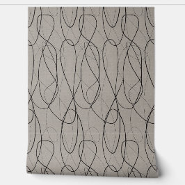 グレー抽象芸術壁紙モダンラインデザイン 壁紙