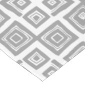 グレー抽象芸術正方形パターン テーブルクロス (アングル)