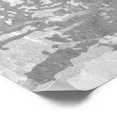 グレー抽象芸術絵画のウォールアートポスター ポスター (角)