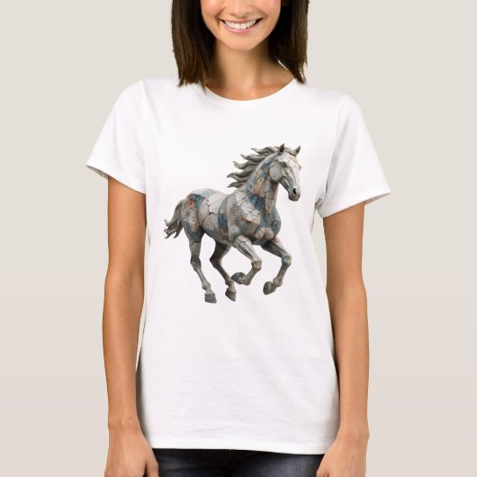 グレー抽象芸術 グラフィックデザイン Tシャツ (正面)