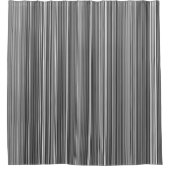 グレー数々のの青ストライプ色の多くの色 シャワーカーテン (正面)