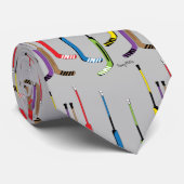 グレー数々のカラーホッケー ネクタイ (ロール)