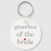 グレー文字おばあちゃんオブブライド キーホルダー (正面)