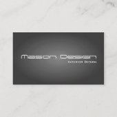 グレー文字モダンのみミニマル名刺 名刺 (裏面)
