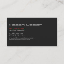 グレー文字モダンのみミニマル名刺