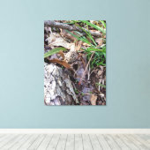 グレー春モールオンキャンバス キャンバスプリント (インサイチュ (ウッドフロア))