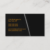 グレー書道美容師名刺 名刺 (裏面)