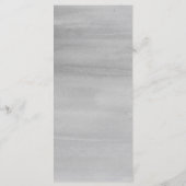 グレー水彩結婚式レセプションメニュー メニュー (裏面)