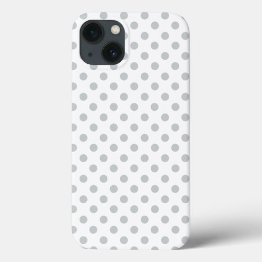 グレー水玉をクリックして色を変更 Case-Mate iPhoneケース (裏面)