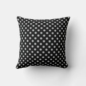 グレー水玉模様の色をクリック変カスタマイズ更 クッション (裏面)