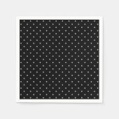 グレー水玉模様の色をクリック変カスタマイズ更 スタンダードカクテルナプキン (正面)