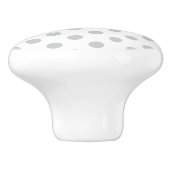 グレー水玉模様の色をクリック変カスタマイズ更 セラミックノブ (側面)