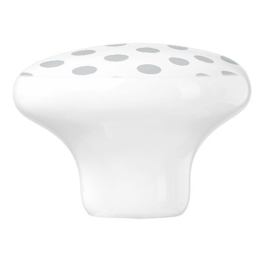 グレー水玉模様の色をクリック変カスタマイズ更 セラミックノブ (側面)