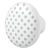 グレー水玉模様の色をクリック変カスタマイズ更 セラミックノブ (右)